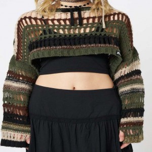 Crop knit sweater