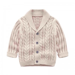 Autumn Winter Infant Toddler Ribbed Clothing Kid Casual Cardigan Children Knit Girl Boy Baby Sweaters