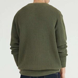 100% Cotton Winter Custom Men's Crew neck Pullover Sweater Jumpers