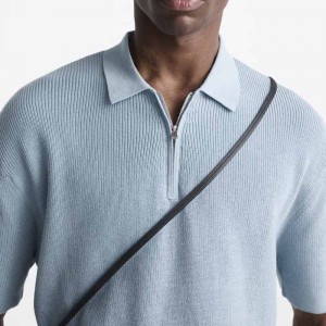 Men Knitwear Polo Shirt High Quality 100% Cotton Knitted Polo Collar Designer