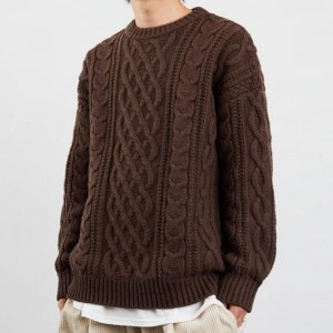 Solid Color Elegant Casual Jumper Knitted Sweaters Men