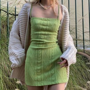 Fashion Clothing Crochet Cotton Summer Women Dress Sweater