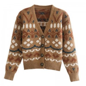 Women Custom Plus Size  Knitted Fashion Christmas  Cardigan